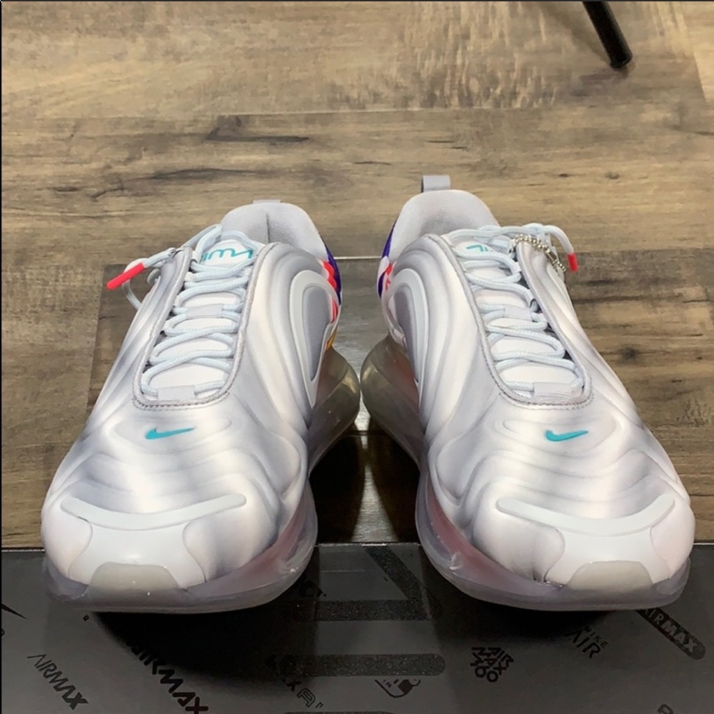 NIKE AIR MAX 720 Wolf Grey/Teal Nebula - Picture 7 of 16